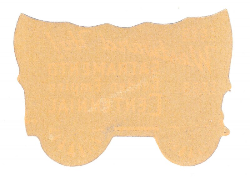 REKLAMEMARKE POSTER STAMP ⭐ SACRAMENTO GOLDEN CENTENNIAL COVERED WAGON ⭐ 1939