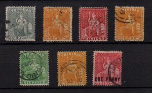 Trinidad QV Britannia fine used unchecked collection WS36557