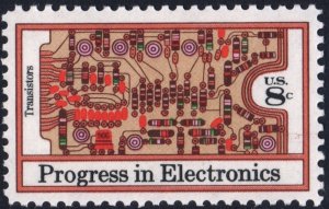 SC#1501 8¢ Progress in Electronics: Transistors (1973) MNH