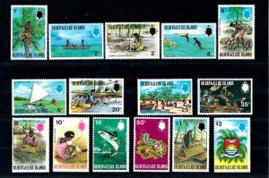 [47964] Gilbert and Ellice Islands 1971 Fishing Handicrafts 15 Values MNH