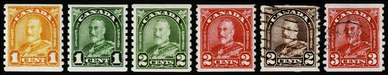 Canada Scott 178-183 (1930-31) Mint/Used H/NH VF Complete Set, CV $55.80 B