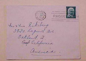 AUSTRALIA   PAQUEBOT 1961 FREEMANTLE UNLISTED UNIQUE