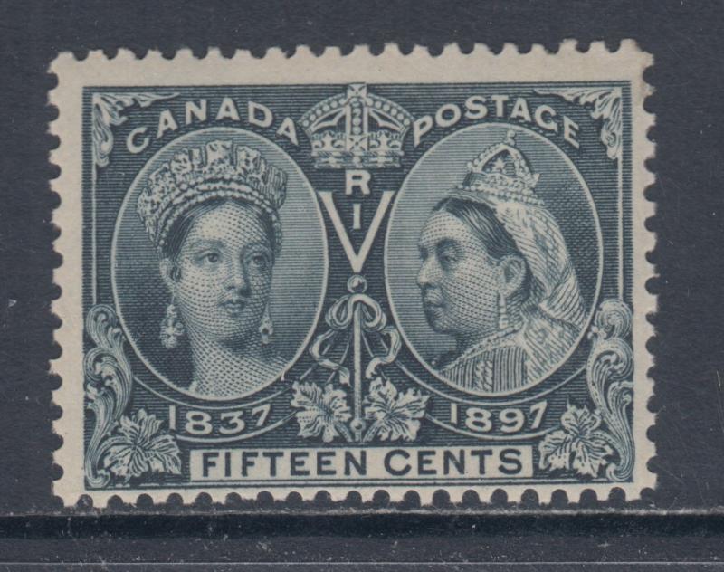 Canada Sc 58 MLH. 1897 15c steel blue QV Jubilee F-VF