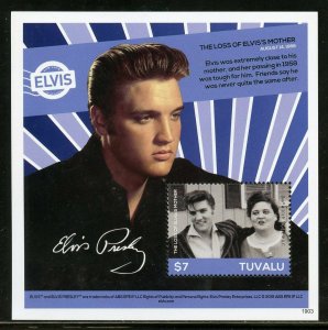 TUVALU 2019  ELVIS PRESLEY SOUVENIR SHEET II  MINT NEVER HINGED