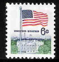 United States Scott # 1338D Flag and White House Issue, U...