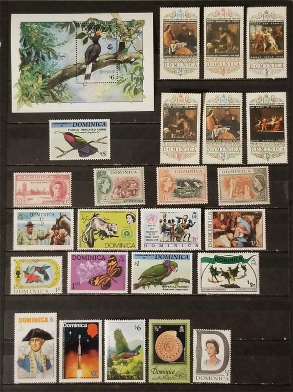 DOMINICA Premium Stamp Lot MH Unused Hinged T8034