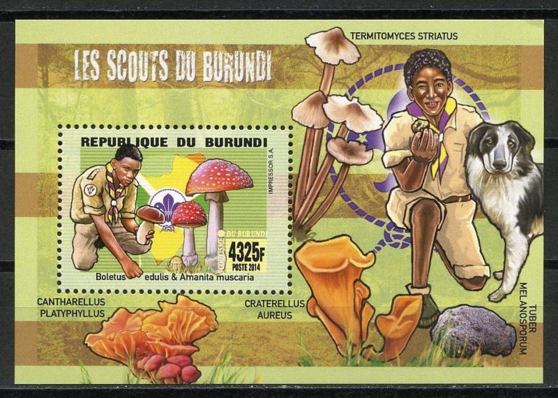 BURUNDI Scouts Mushroom Flora  SB102