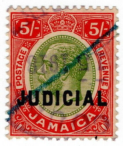 (I.B) Jamaica Revenue : Judicial 5/-