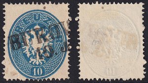 Austria - 1863 - Scott #20 - used - BUKOWITZ pmk Czech Republic