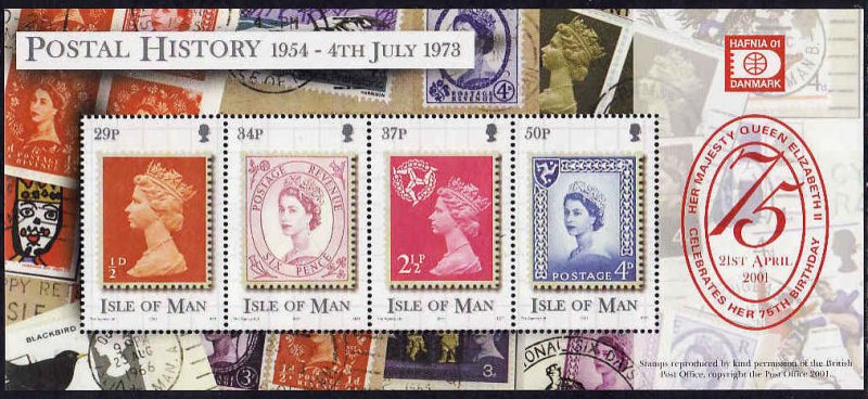 Isle of Man 2001,QEII 75th Birthday  MNH Sheet # 900