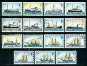 Falkland Islands #260a-274a  MNH  Scott $19.65