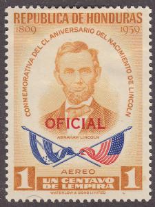 Honduras CO98  Abraham Lincoln 1959