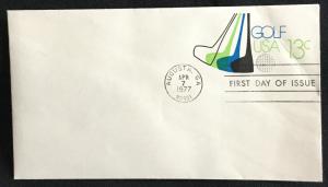 US #U583 Unused FDC Entire Envelope CC Golf SCV $1.50 L21