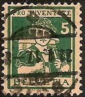 Switzerland B  5 Used 1916 Pro Juventute-Boy CV $9.25