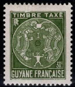 French Guiana Scott J23 MH* postage due stamp