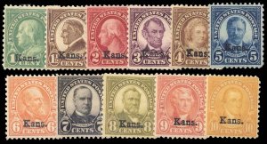 U.S. 1923-37 ISSUES 658-68  Mint (ID # 90050)