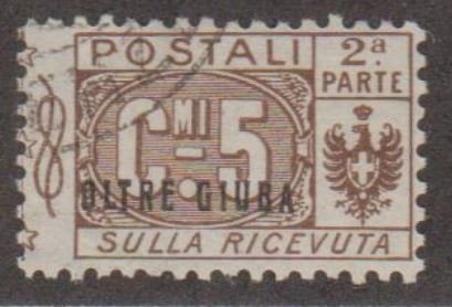 Oltre Giuba Scott #Q1 Stamp - Used Single