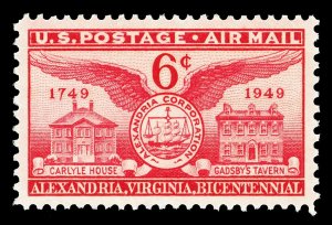 Scott C40 6c Alexandria Bicentennial Airmail Issue Mint SUPERB NH