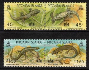 PITCAIRN ISLANDS 1994 Hong Kong '94 Exhibition Ovpts; Scott 396a, 398a; MNH