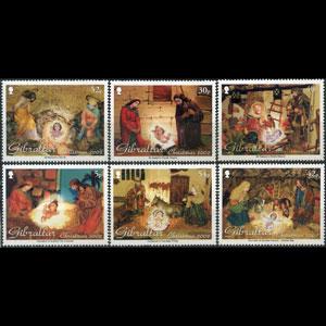 GIBRALTAR 2002 - Scott# 918-23 Christmas Set of 6 NH