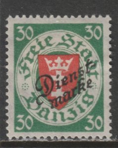 1924 Danzig - Sc O48 - MH VF - 1 single - Overprinted