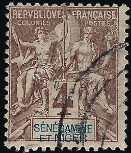 Senegambia & Niger #3 Used F-VF hr...Fill out your French Colony spaces!