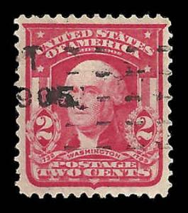 # 319 USED CARMINE GEORGE WASHINGTON TYPE I XF+