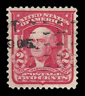 # 319 USED CARMINE GEORGE WASHINGTON TYPE I XF+