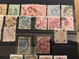 Austria 1883 to 1891 used stamps A12941