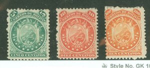 Bolivia #15/16/18 Unused