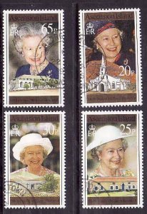 Ascension Is.-Sc#632-5- id8-used set-QEII-70th Birthday-1996-