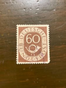 Germany SC 682 Used 60pf Numeral & Post Horn (4) - VF/XF