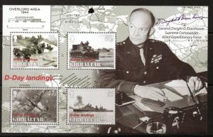 GIBRALTAR SGMS1092 D-DAY LANDINGS MNH