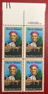 1978 US Scott 1744 MNH block 13 cent Harriet Tubman carrying slaves Lot 1127