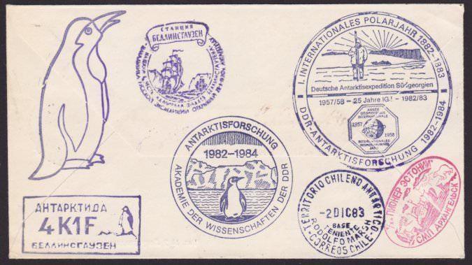 RUSSIA ANTARCTIC 1983 28th Expedition cover.................................6540