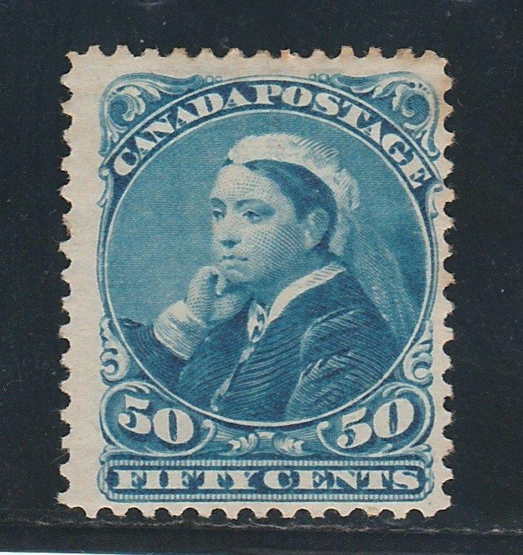 CANADA 1893 QV WIDOW 50C SPACEFILLER