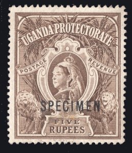 MOMEN: UGANDA SG #91s SPECIMEN 1898-1902 UNUSED LOT #66762*