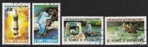 Sao Tome and Principe # 578-581 - Moon Landing Anniv. - used - {BRN2}
