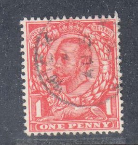 Great Britain,  King George V,  1p (SC# 154) Used