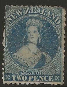 New Zealand 17  1863  2 pence fine used