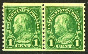 U.S. #597 MINT PAIR OG NH