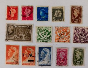 Suriname Lot o4 14 diff, #149 C5, Used/Fine, nice variety