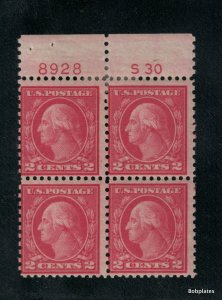 BOBPLATES #540 Washington Top Plate Block 8928 S30 F-VF H SCV=$105