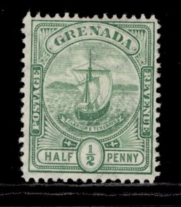 GRENADA EDVII SG77, ½d green, M MINT.