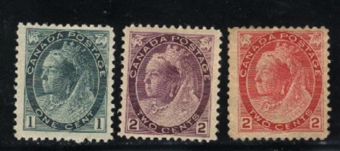 Canada 75-77   Mint 1898-99   PD