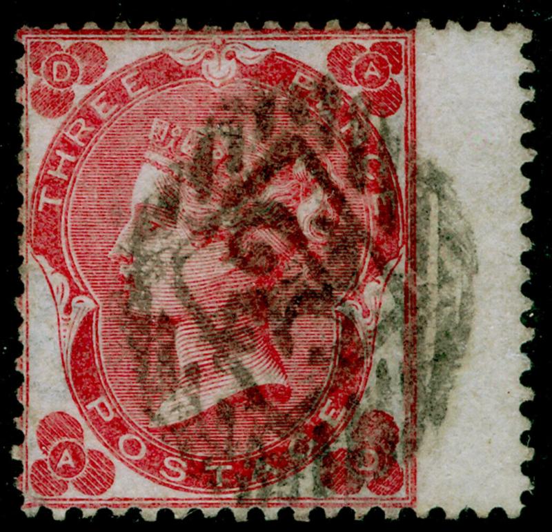 SG75, 3d deep carmine-rose, FINE USED. Cat £575. AD