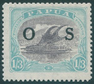 Papua 1932 1s 3d lilac & pale greenish blue Official SGO65 unused