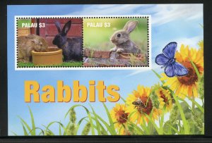 PALAU  2020 RABBITS SOUVENIR SHEET MINT NH