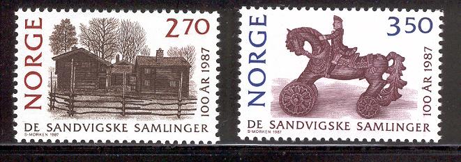 NORWAY 911-912 MNH SANDVIG COLLECTION 1987