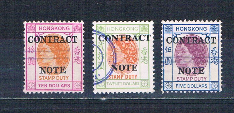 Hong Kong   Used Stamp Duty Contract Note  (H0080)